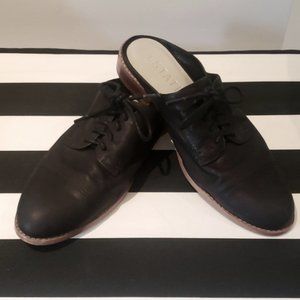 1. STATE Black Leather Slip-on Oxfords